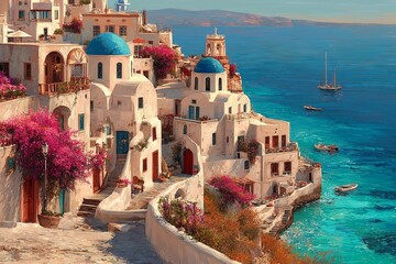 Mediterranean Seaside Village: A Coastal Paradise