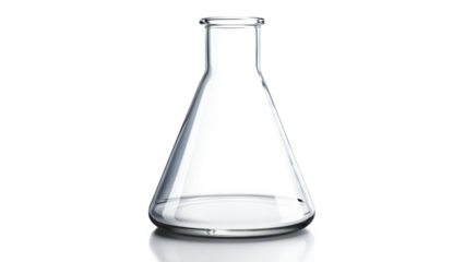 laboratory flask with liquid