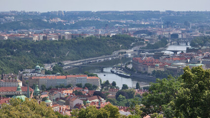 Bridges Over Vltava in Central Prague