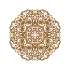 Mandala design for henna design, ,mandala art with neat lines, creative mandala art and white background