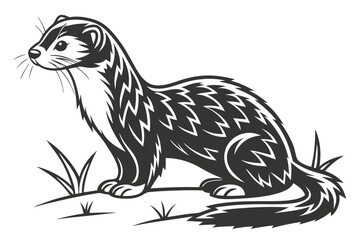 vector illustration of a cartoon dog