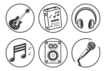 set of musical instruments