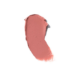 soft light pink matte lipstick smear, cosmetics beauty product texture, liquid blush, lipstick swatc