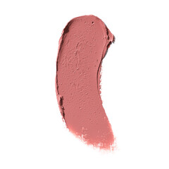 soft light pink matte lipstick smear, cosmetics beauty product texture, liquid blush, lipstick swatc