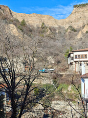 Old houses at town of Melnik, Bulgaria