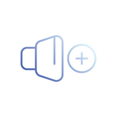 Volume Add icon vector