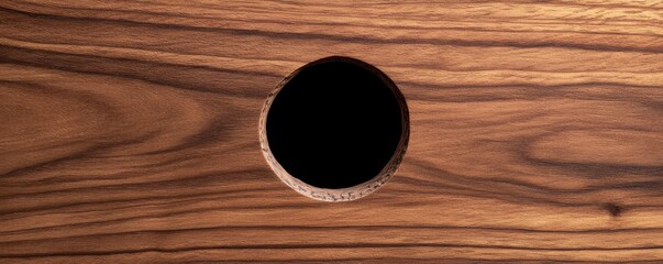 Wooden Surface with Circular Hole, Textures, Backgrounds
