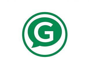 Green circle logo with letter 'G' inside a speech bubble