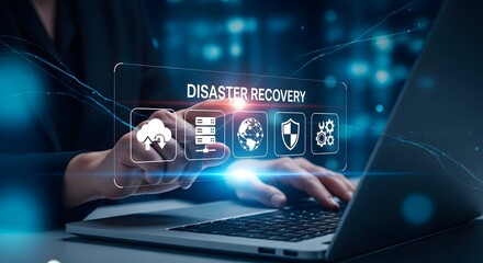 Disaster Recovery Data Backup Technology Concept