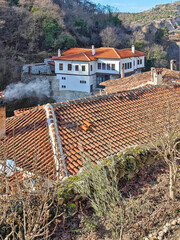 Old houses at town of Melnik, Bulgaria