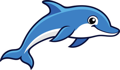 Obraz premium dolphin jumping isolated on white