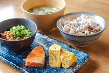 Japanese breakfast set / 和朝食の定番メニュー
