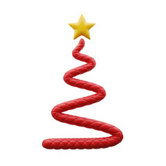 Árvore de natal Ícone Elemento 3D Render para Composição PNG Transparente Report Notice Communication Works Municipal Government Social Media Editable PSD