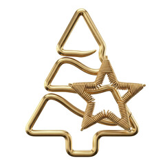 Árvore de natal Ícone Elemento 3D Render para Composição PNG Transparente Report Notice Communication Works Municipal Government Social Media Editable PSD