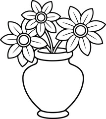 Simple floral arrangement in a vase flowers bouquet