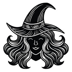 witches  wig vector icon