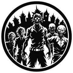 zombie apocalypse vector icon