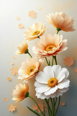 Fototapeta premium bouquet of white flowers