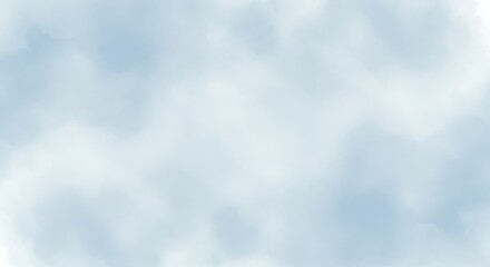 Abstract Soft Blue Cloud Texture Watercolor Background