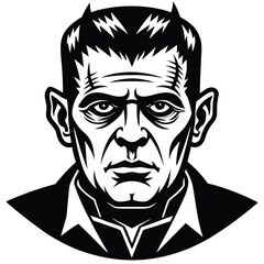frankenstein head vector icon