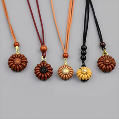 Decorative beads from tree seeds