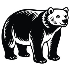 Naklejka premium polar bear vvector icon
