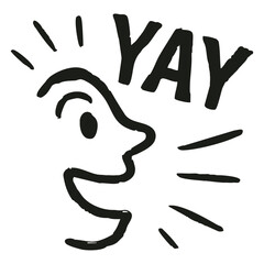 Hand drawn emotional abstract vector illustrations set – expressive black and white psychological art of human feelings: joy, sorrow, trust – retro ink texture design for posters, editorials, covers.