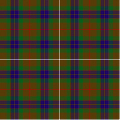 Green, Blue, White, Red, Brown Tartan Weave Pattern - Tile