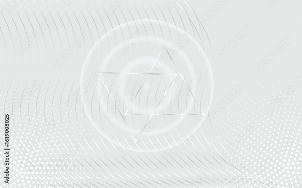 Aufkleber abstract white chrome lines background random chaotic lines. abstract geometric pattern. outline mon