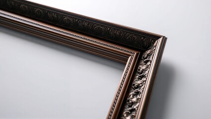 A beautifully crafted bronze frame with elegant intricate details.