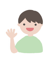 Hand-drawn Boy Gesture Illustration Set / 手書きの男の子のジェスチャーイラストセット1-3