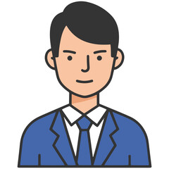 Confident businessman in sharp blue suit ready for professional success and growth