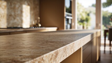 A stylish kitchen countertop that emphasizes contemporary elegance.