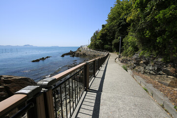 Obraz premium 兵庫県赤穂市 赤穂御崎遊歩道