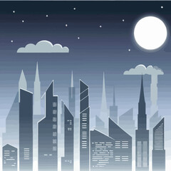 Fototapeta premium vector city including a building with a towers and a picture of a building. 