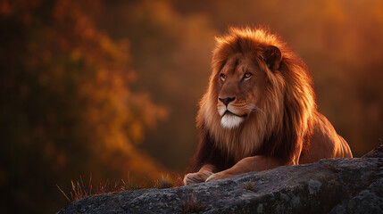 Naklejka premium portrait of a lion