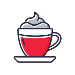 Cappuccino Cup with Foam Icon