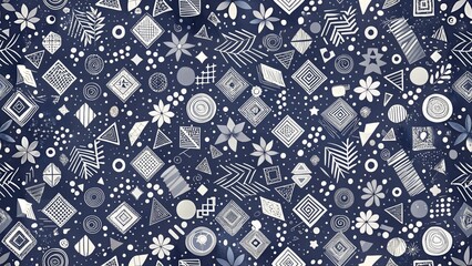 textured background with different geometric patterns	
