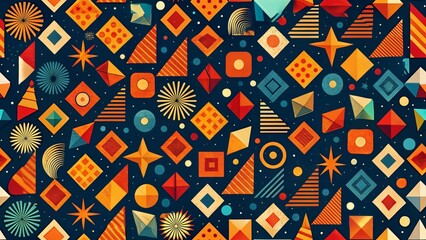 textured background with different geometric patterns	
