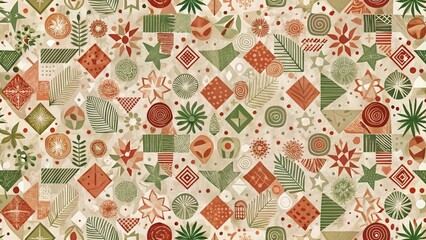 textured background with different geometric patterns	
