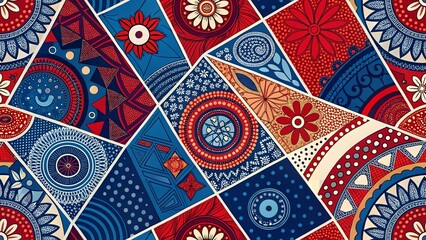 textured background with different geometric patterns	
