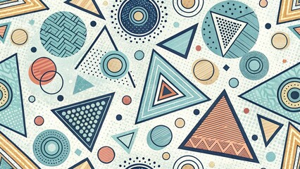 textured background with different geometric patterns	
