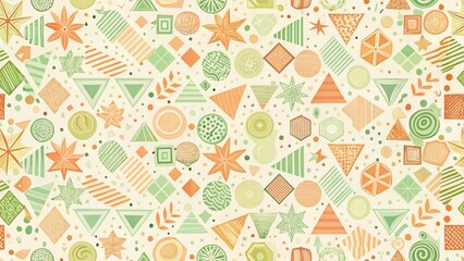 textured background with different geometric patterns	
