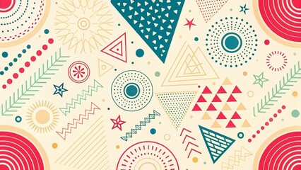 textured background with different geometric patterns	
