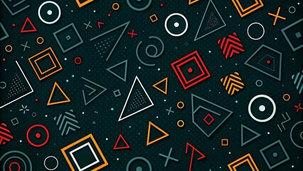 textured background with different geometric patterns	
