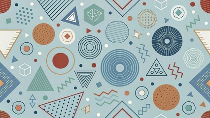 textured background with different geometric patterns	
