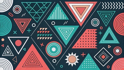 textured background with different geometric patterns	

