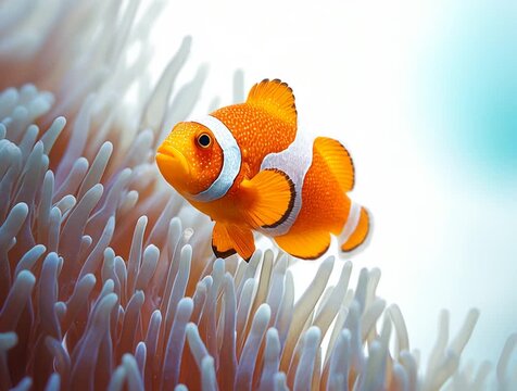 clown fish, fish, blue tang, nemo, clownfish, underwater, finding nemo, sea, water, ocean, aquarium, coral, sea anemone, tropical, blue, animal, cartoon, isolated, vector, nature, illustration