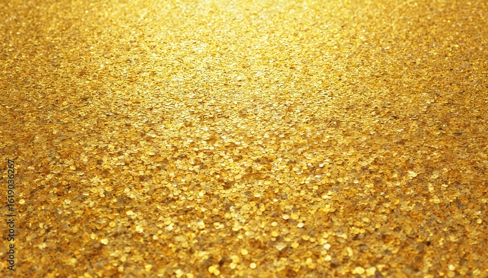 Aufkleber golden sequin texture sparkles with shining square mosaic pattern on luxurious background. radiant, 