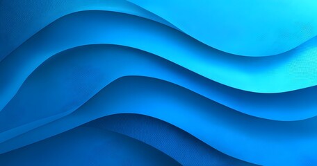 Smooth Flowing Blue Waves Minimal Abstract Background